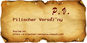 Pilischer Versény névjegykártya